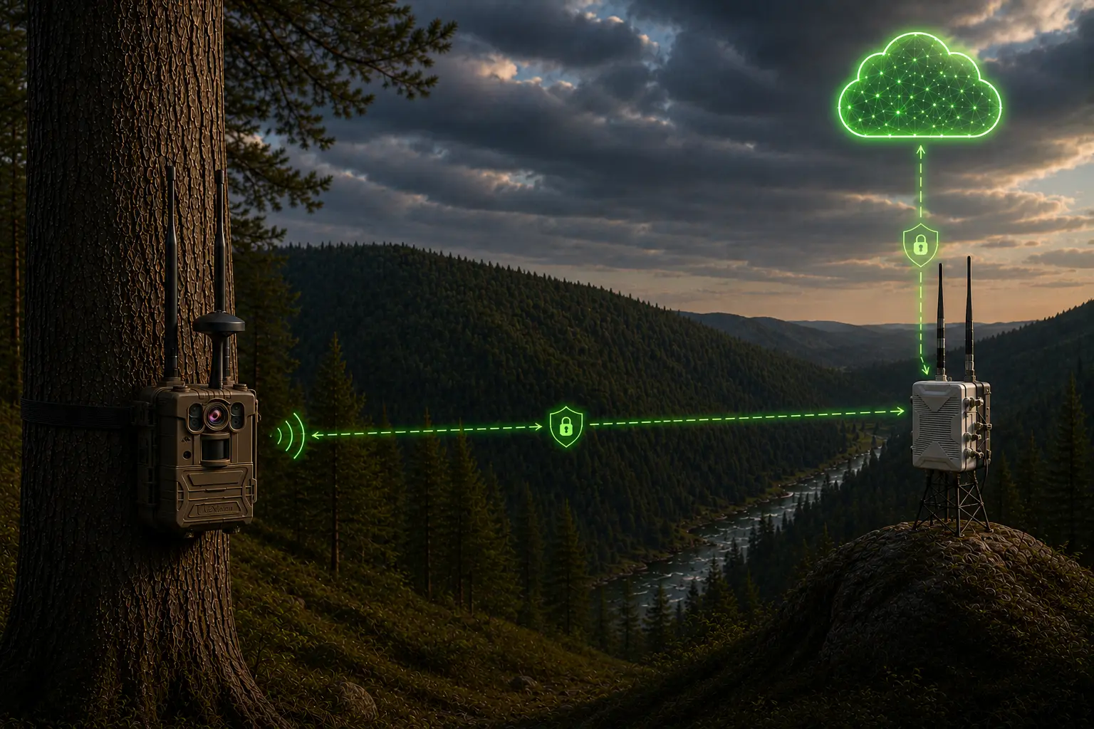 CovertEye RF image transmitting to base station