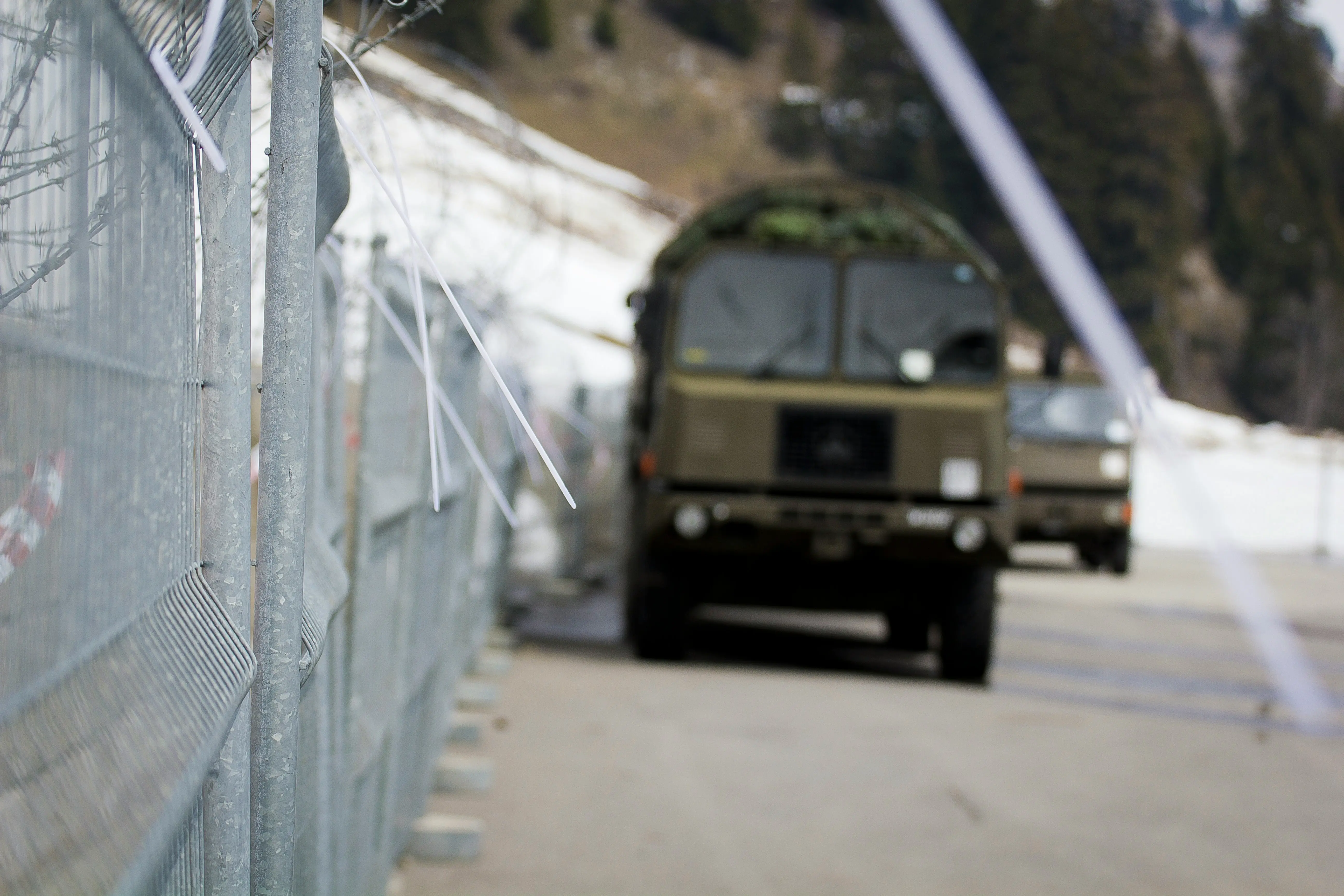 MOSS tactical sensors securing a temporary perimeter